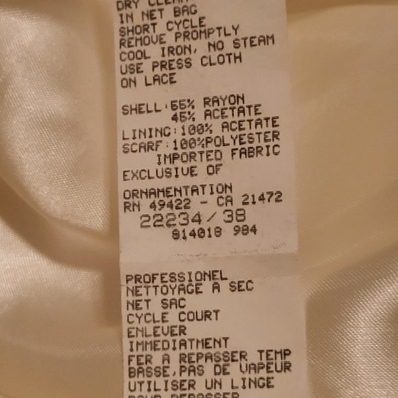 Jessica McClintock White Full Length Dress - Size 6 - Picture 2 of 4